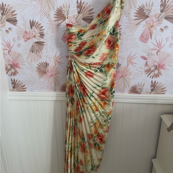 Petal & Pup Dresses & Skirts - Petal & Pup One-Shoulder Floral Midi Dress